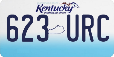 KY license plate 623URC
