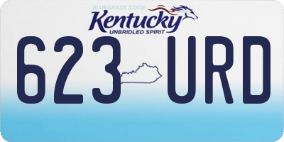 KY license plate 623URD