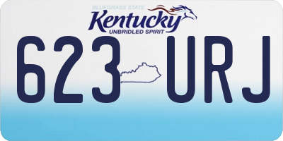 KY license plate 623URJ