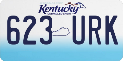 KY license plate 623URK