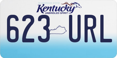 KY license plate 623URL