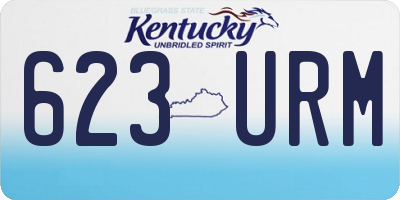 KY license plate 623URM