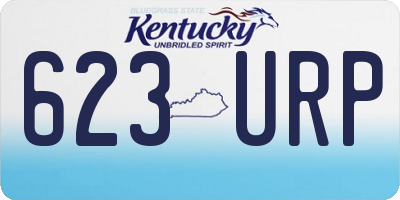 KY license plate 623URP