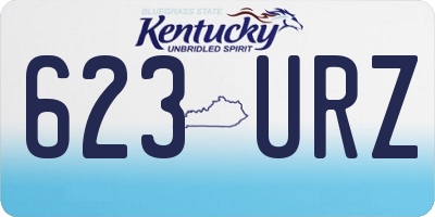 KY license plate 623URZ