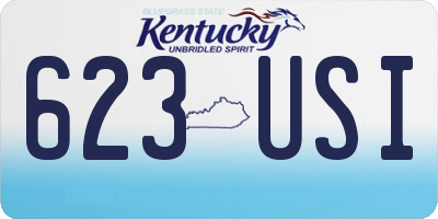 KY license plate 623USI
