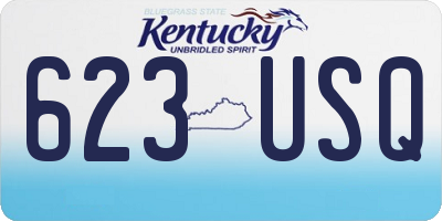 KY license plate 623USQ
