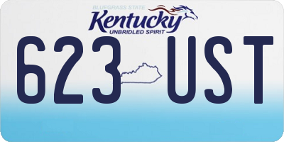 KY license plate 623UST