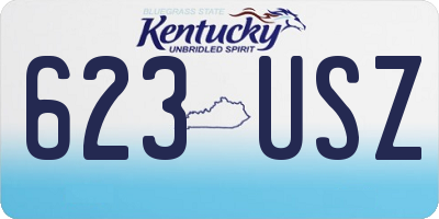 KY license plate 623USZ