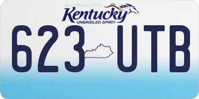KY license plate 623UTB