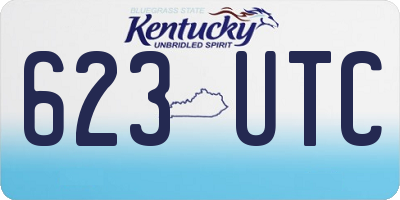 KY license plate 623UTC
