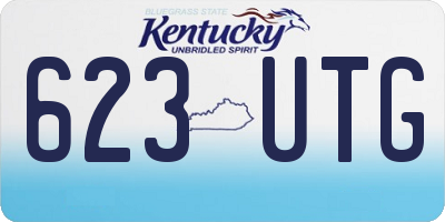 KY license plate 623UTG