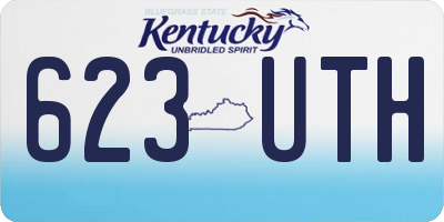 KY license plate 623UTH