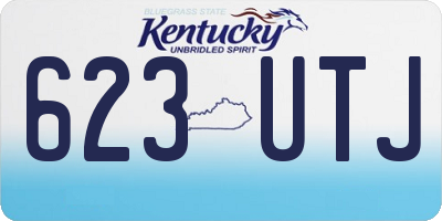 KY license plate 623UTJ