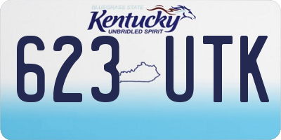 KY license plate 623UTK