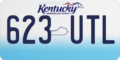KY license plate 623UTL