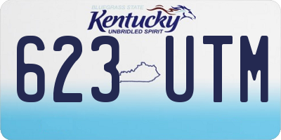 KY license plate 623UTM