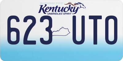 KY license plate 623UTO