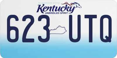 KY license plate 623UTQ