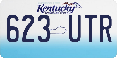 KY license plate 623UTR