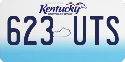 KY license plate 623UTS