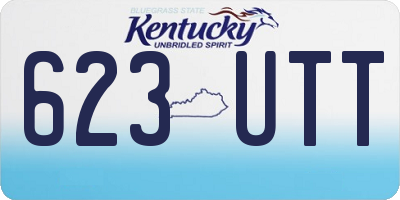 KY license plate 623UTT