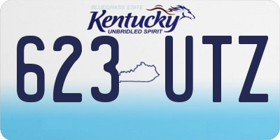 KY license plate 623UTZ