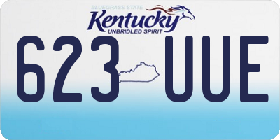 KY license plate 623UUE