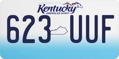 KY license plate 623UUF