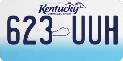 KY license plate 623UUH