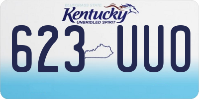 KY license plate 623UUO