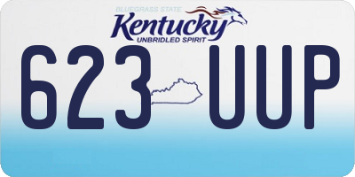 KY license plate 623UUP
