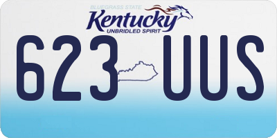 KY license plate 623UUS