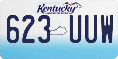 KY license plate 623UUW