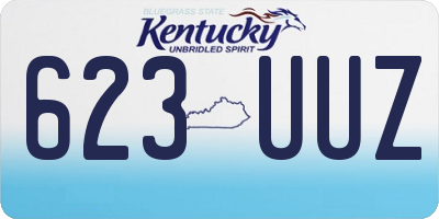 KY license plate 623UUZ