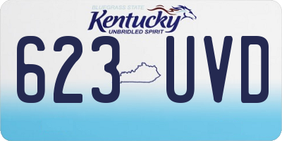 KY license plate 623UVD