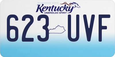 KY license plate 623UVF