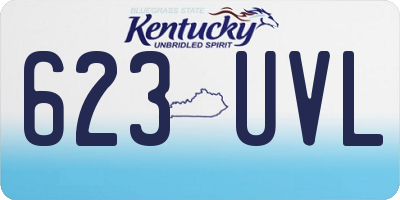 KY license plate 623UVL