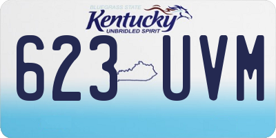 KY license plate 623UVM