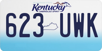 KY license plate 623UWK
