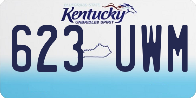 KY license plate 623UWM