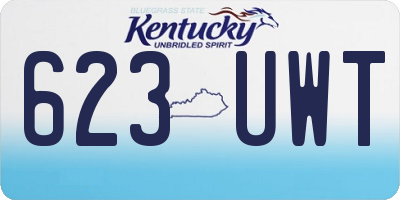 KY license plate 623UWT