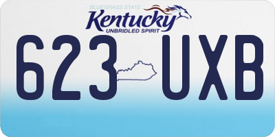 KY license plate 623UXB