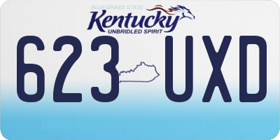 KY license plate 623UXD