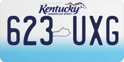 KY license plate 623UXG