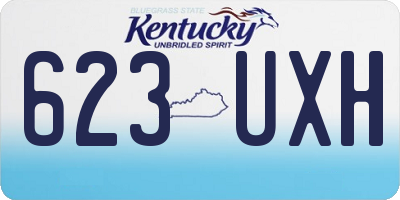 KY license plate 623UXH