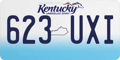 KY license plate 623UXI