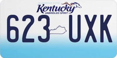 KY license plate 623UXK