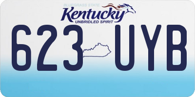 KY license plate 623UYB
