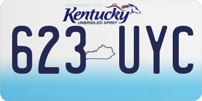 KY license plate 623UYC