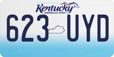 KY license plate 623UYD